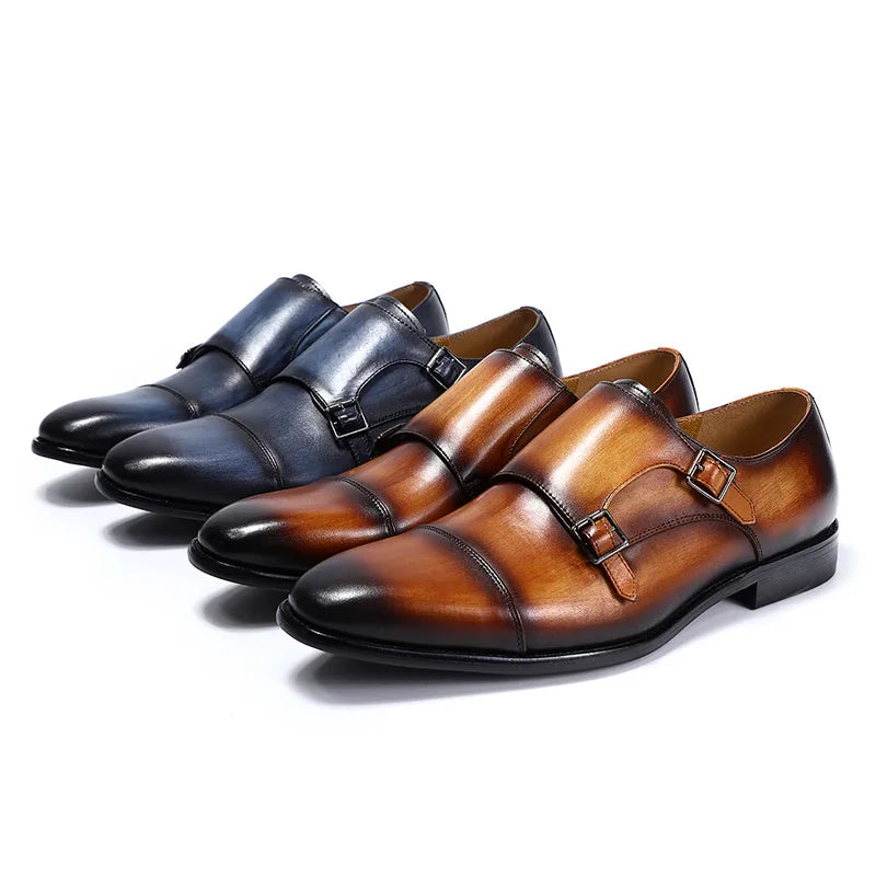 Sapato Social Masculino Monk Strap com Fivela Dupla