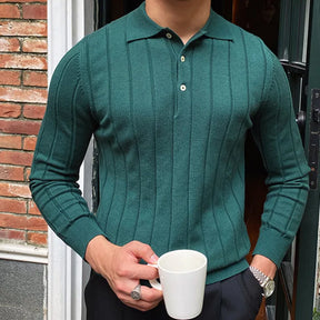 Suéter Masculino de Estilo Britânico Verde - Koopora