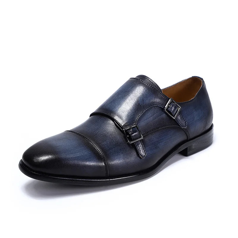 Sapato Social Masculino Monk Strap com Fivela Dupla