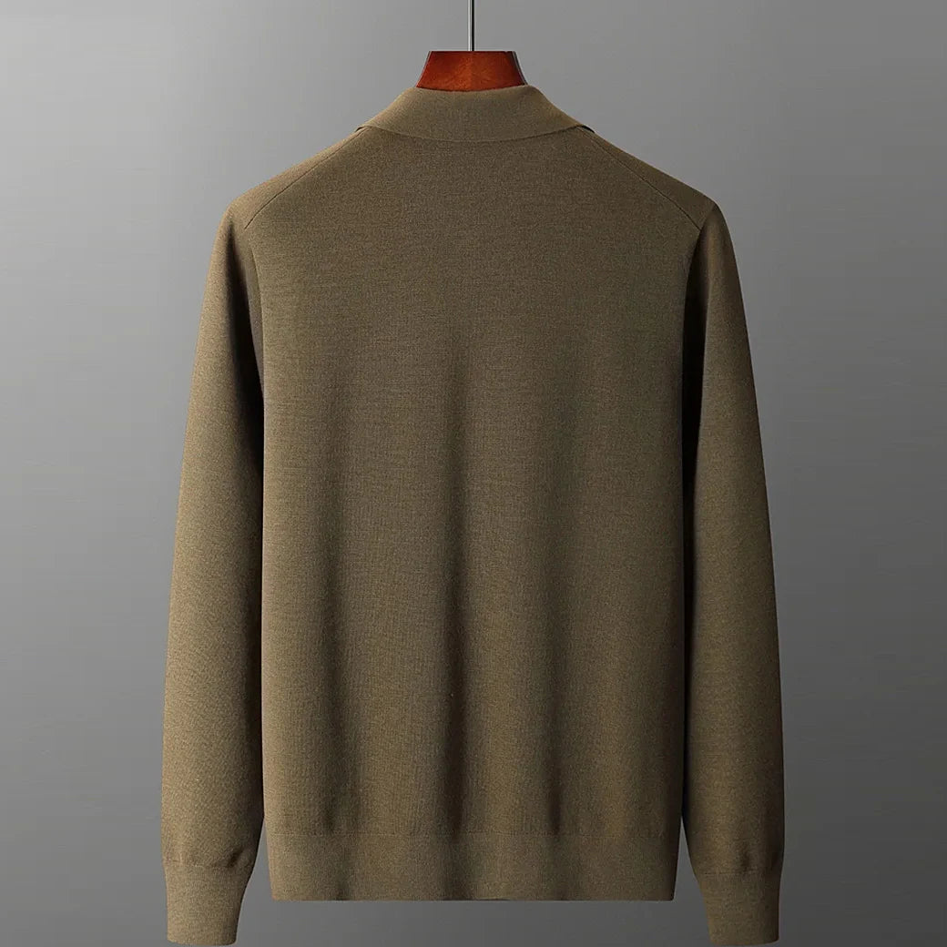 Men's Cardigan in 100% Merino Wool