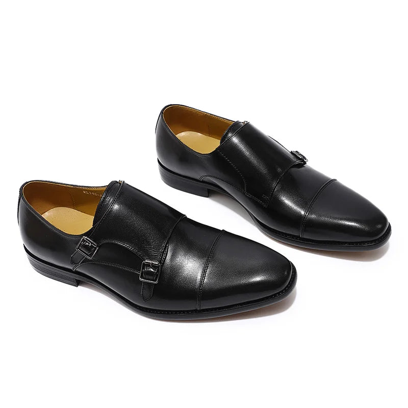 Sapato Social Masculino Monk Strap com Fivela Dupla