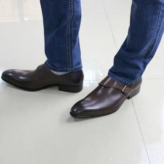 Men's Dress Shoes with Buckle