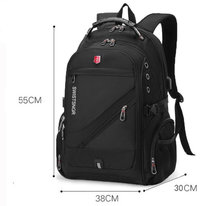 Mochila Masculina para Laptop de 17 Polegadas à Prova D'água - koopora