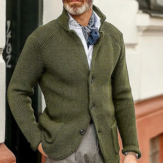 Cardigan Masculino Gola Alta - Koopora