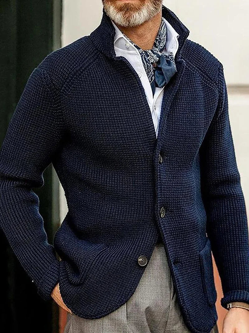 Cardigan Masculino Gola Alta - Koopora